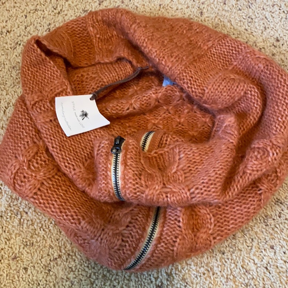 Noonday Collection-Cozy Cables Zip Scarf-New-Made in Peru